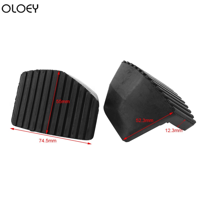 Vervang Zwarte Anti-Slip Koppelingspedaal Rempedaal Rubber Cover Fit Voor Peugeot/Citroen 1007 207 208 301 C3 C4 307 308 508