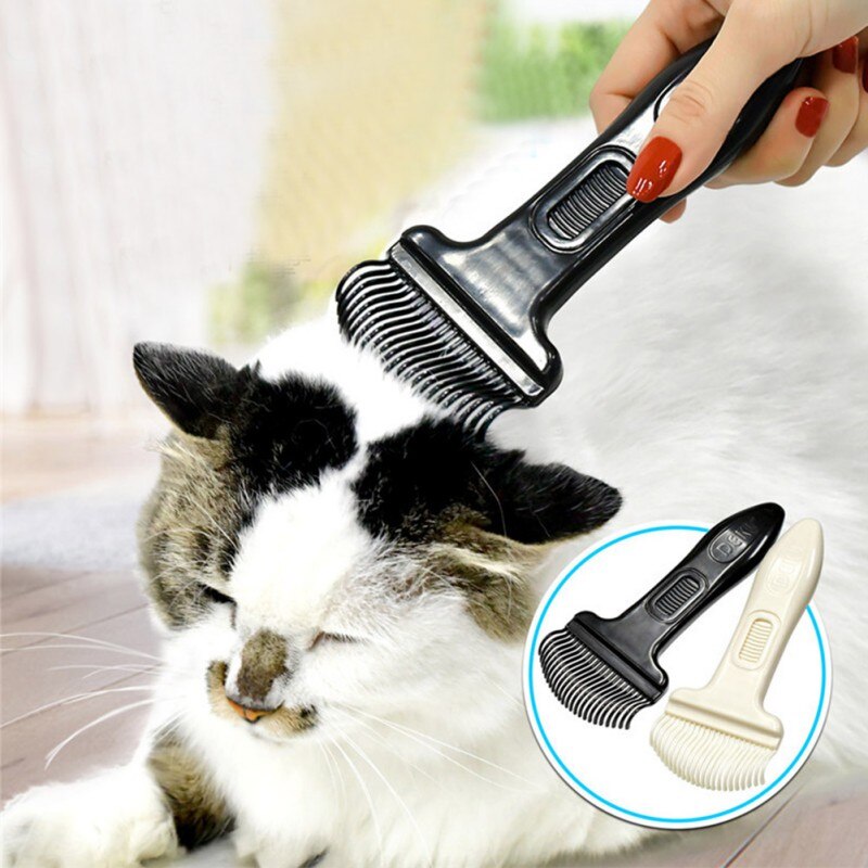 Pet Comb Brush Cats And Dogs Remove Fleas Dense Tooth Shell Rake Comb Has A Massage And Repair Effect On Yellow Hair