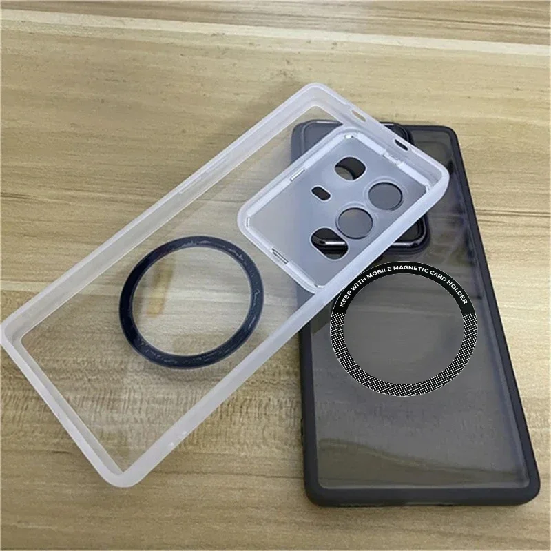 Transparent MagSafe Magnetic Case For Infinix Note 50 Pro Plus 50S 50X 40 Pro Plus 4G 5G Lens Camera Protect TPU Silicone Cover