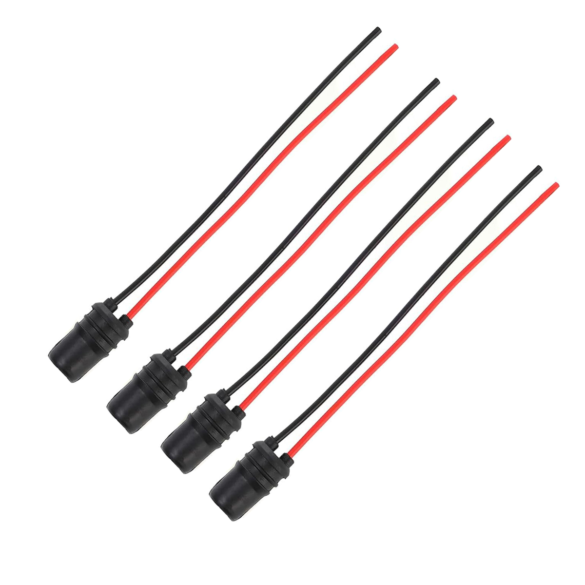 T10 w5w 194 147 pærefatninger præforbundet stik, ledningspære blødt gummiledningsnet, fatning til bilens instrumentbrætlys: Guld