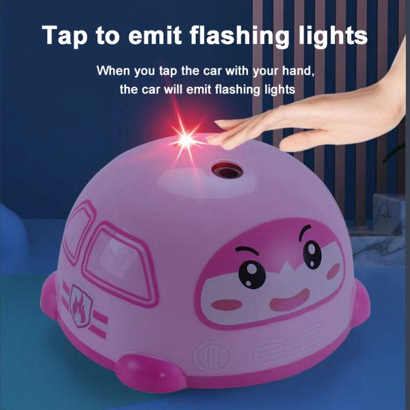 Smart Sensor Cartoon Auto Gebaar Inductie Drukken Auto Obstakel Vermijden Knipperlicht Kids Katrol Auto Speelgoed