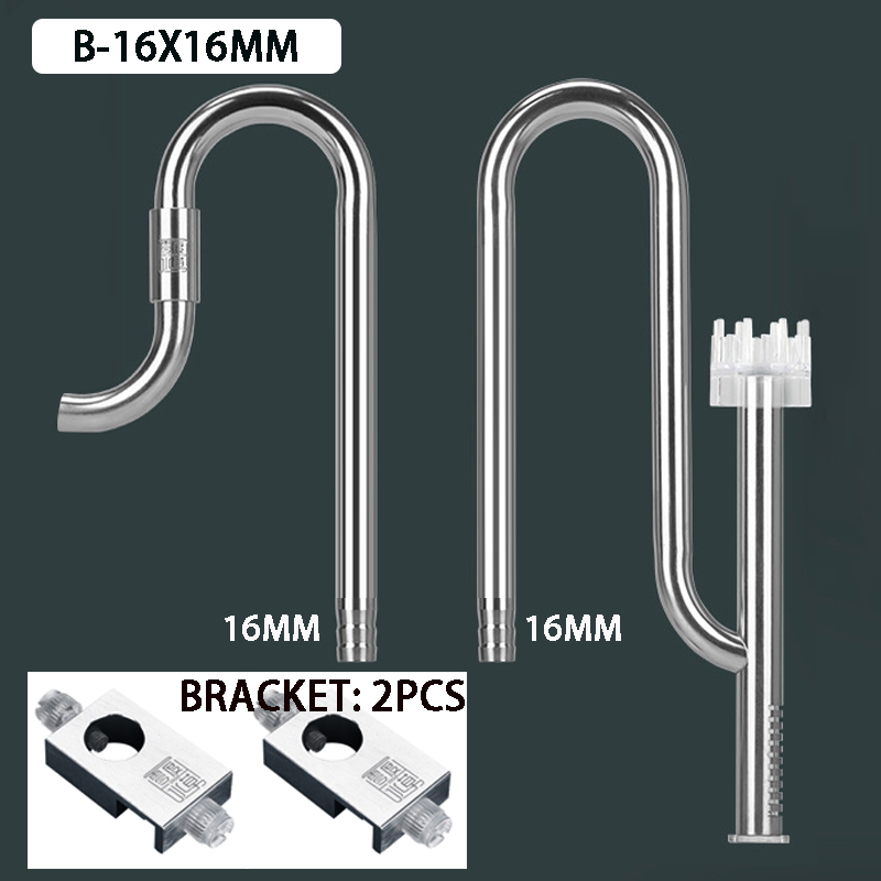 Aquarium filter, filter tube, oil removal film, stainless steel lily tube, fish tank filtration system kit: Red