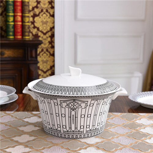 fancy servise sett vestlig h deco serie biff tallerken fett husholdning matbit tørket frukt kakefat luksus bestikk sett