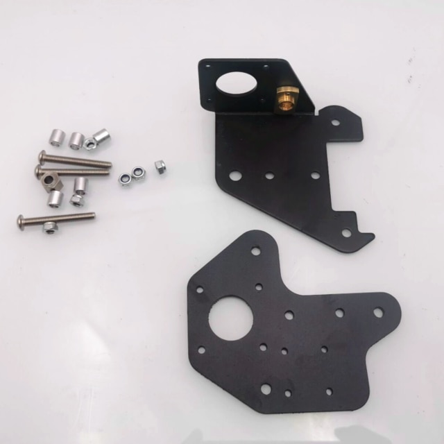 1pcs 3D printer parts CR-10 S4/S5 X axis motor mount bracket right/left X-axis Front/Back Motor mount Plate with wheels T nut: right