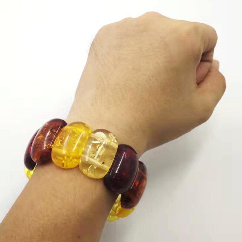 Ambers Color Resin Bracelet bangels pulseira Luxury Festival For Eid Ramadan women brown Bracelets