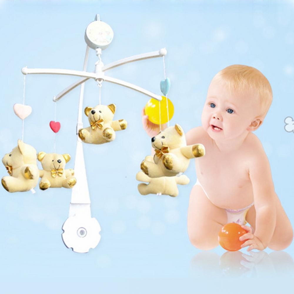 72cm Baby Bed Hanging Rattles Toys Hanger DIY Hanging Baby Crib Mobile Bed Bell Toy Holder 360 Degree Rotate Arm Bracket Set