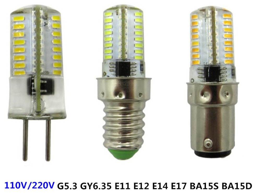 Bombilla led regulable G5.3 E11 E12 E14 E17 BA15D 220V BA15S 110V bombilla de cristal G4 110V G9 led b15 g5.3 110v E11 110V BA15S LED