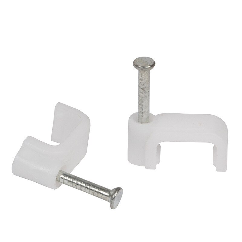 100 Stuks Kabel Vaste Nail Kabel Staal Nail Lijn Kaart Draad Kabel Slot Clip Kaart Pin Kabel Klem 4/5/6/7/8/9/10/12Mm