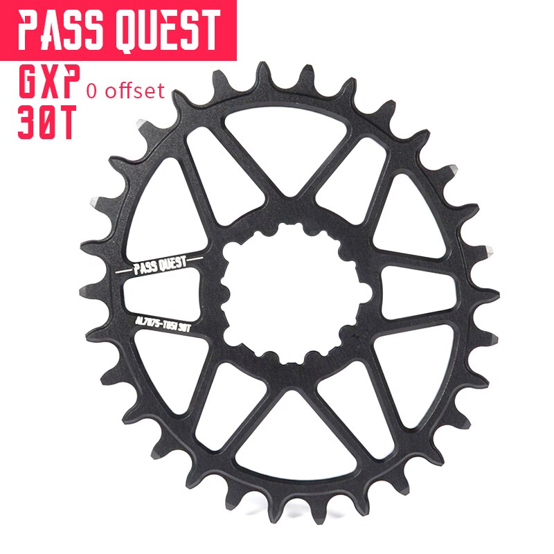 GXP-plato ovalado para bicicleta de montaña, rueda de cadena para Sram NX XX1 XO X9, bandeja de disco único, 30/32/34/36/38/40/42T, 0mm: GXP oval 30T Black
