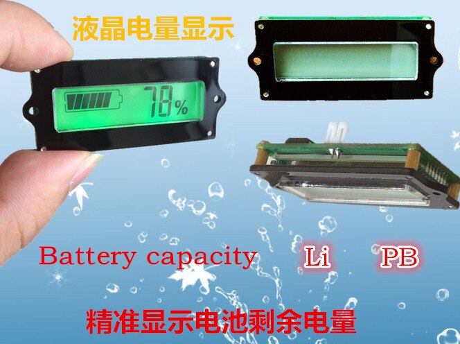 1 STÜCKE 3 saiten 12 v kapazität tester lithium-batterie anzeigetafel