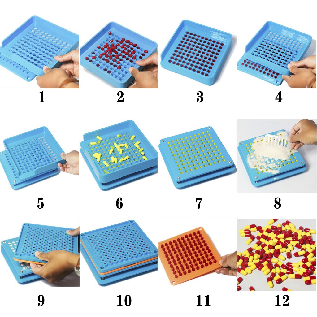 100 Holes Manual Capsule Filling Machine Empty Capsule Filler Tray