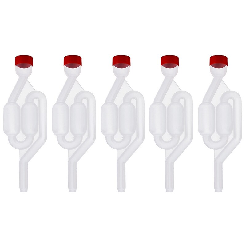 Válvula de escape de vedação de vinho palha casa fermentação de vinho airlock selado plástico verificação de bloqueio de ar válvulas seladas água eco amigável: Default Title