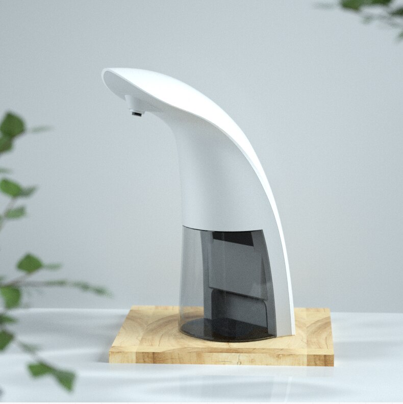 KM105 400mL Automatic Induction Foam Soap Dispenser For Home Kitchen Bathroom Battery Rechargeable Without Battery White/black