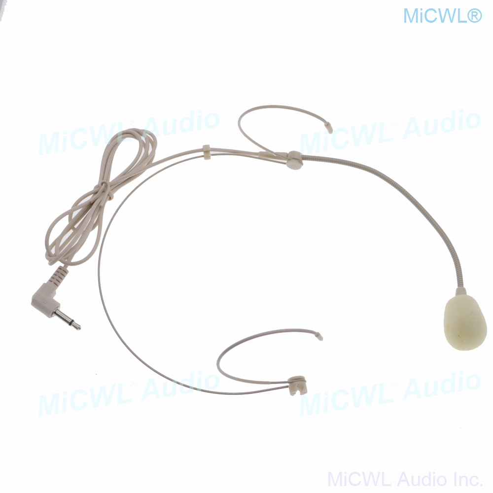 MiCWL A801 Beige Headset Horen slijtage Microfoon voor Draadloos Microfoonsysteem luidspreker PC laptop 3.5mm Mono Jack
