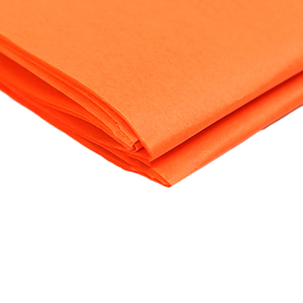 10pcs Decorative Origami Crinkled Crepe Paper Craft Diy Flower Make Wrapping Fold Scrapbooking Party Backdrop Decoration: Orange