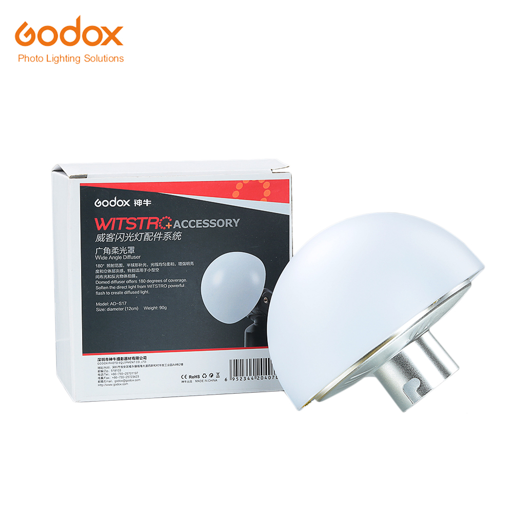 Godox Groothoek Soft Focus Shade 180 Graden Dome Diffuser Flash AD-S17 voor WITSTRO AD-180 AD-360 speedlite
