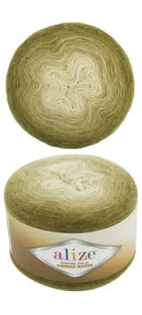 Alize Angora Goud Ombre Matik Garen 150 Gr-825 Mt 20% Wol-80% Acryl Breien Haak Breinaalden Vest-beanie-Trui: 7355