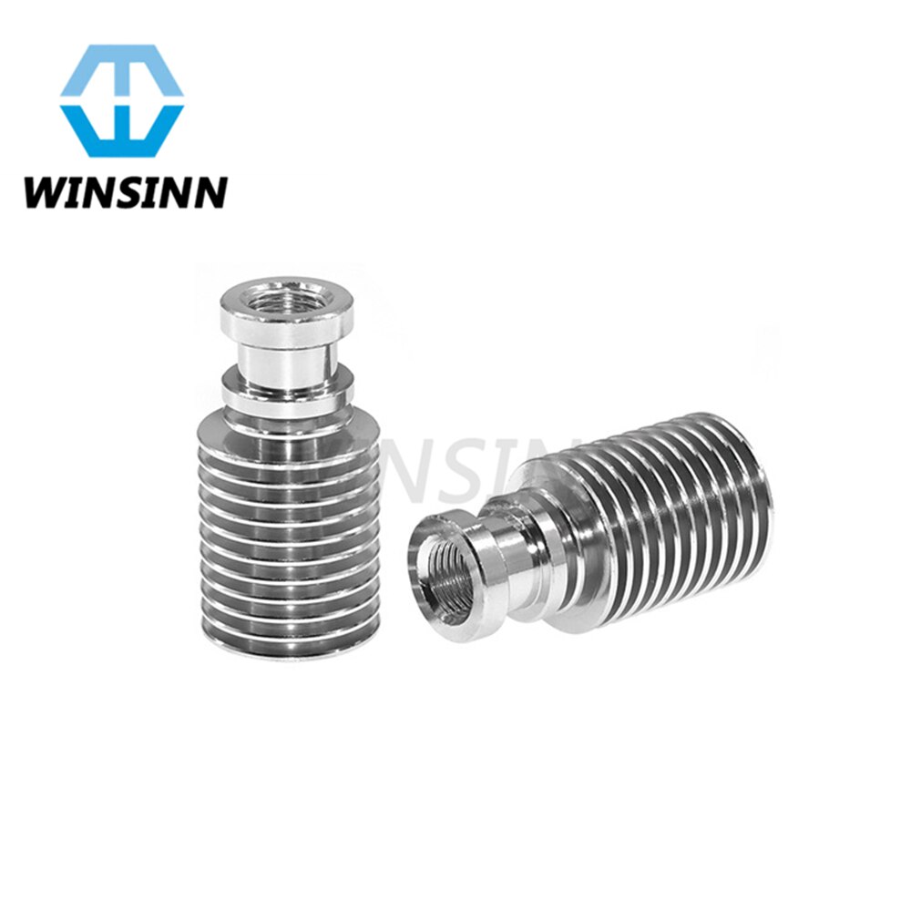 V6 Heatsink Lange Korte Koellichaam Aluminium Radiator M6 M7 Zwart Zilver voor 3D Printer Remote Bowden J-Head v6 Extruder Hotend