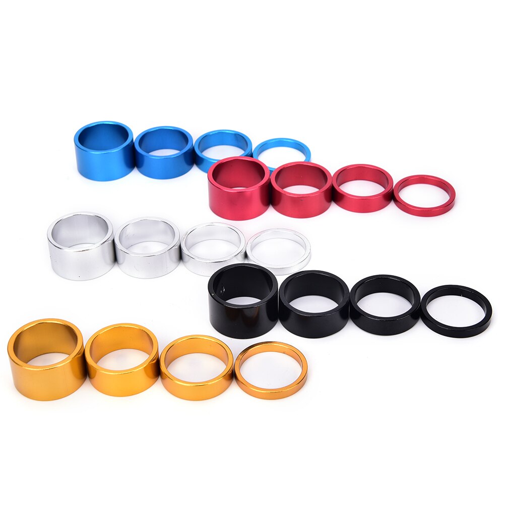 4 Stks/partij Fiets Vork Wasmachine Stem Spacers Aluminium Fiets Headset Wasmachine Verhogen Stuur 5-20Mm Voor Mtb fietsen