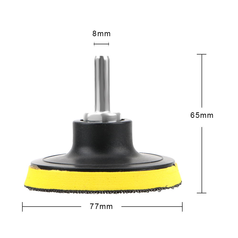 3 "75mm Schuurpapier Disc Houder 8mm Schacht Voor Houtbewerking zelfklevende Schuurschijf Pad voor Dremel elektrische Grinder Rotary Tool