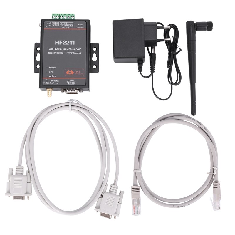 Convertisseur 4 ports série RS232/RS485/RS422 vers Ethernet (prise britannique Convertisseur 4 ports série RS232/RS485/RS422 vers Ethernet (prise britannique