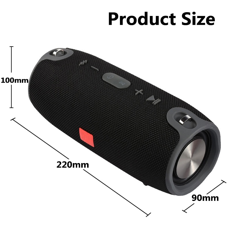 40W High Power Portable Bluetooth Speaker Subwoofer TWS Outdoor Column Waterproof Super Bass Music Center TF AUX FM caixa de som