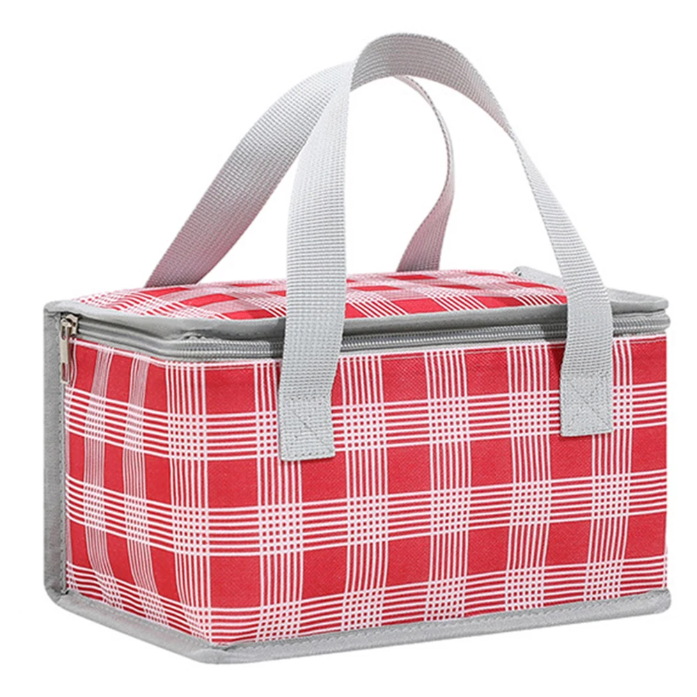 Picnic Bag Large Outdoor Cooler Box Portable Thermal Insulated Cooler Bag Camping Drink Bento Bags Picnic Supplies Picnic Bag: Red