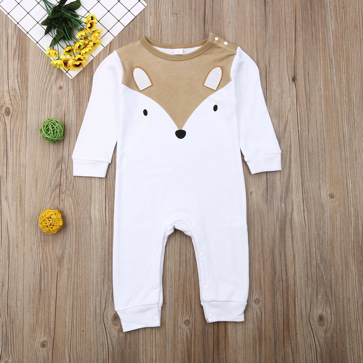 Baby Lente Herfst Kleding Schattige Baby Kid Jongen Meisje Baby Romper Lange Mouwen Cartoon Print Jumpsuit Casual Outfit Set 3-24 M