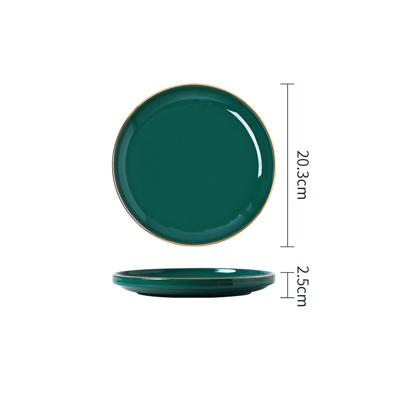 FANCITY Home plate, ceramic dish, plate, personality fish plate: 1