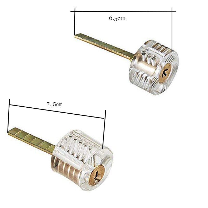 Conjunto de bloqueo Liushi de 7 tipos/lote con kit de herramientas de llave de tensión, juego de ganzúas de práctica para cerrajero, herramienta extractora de llaves rotas