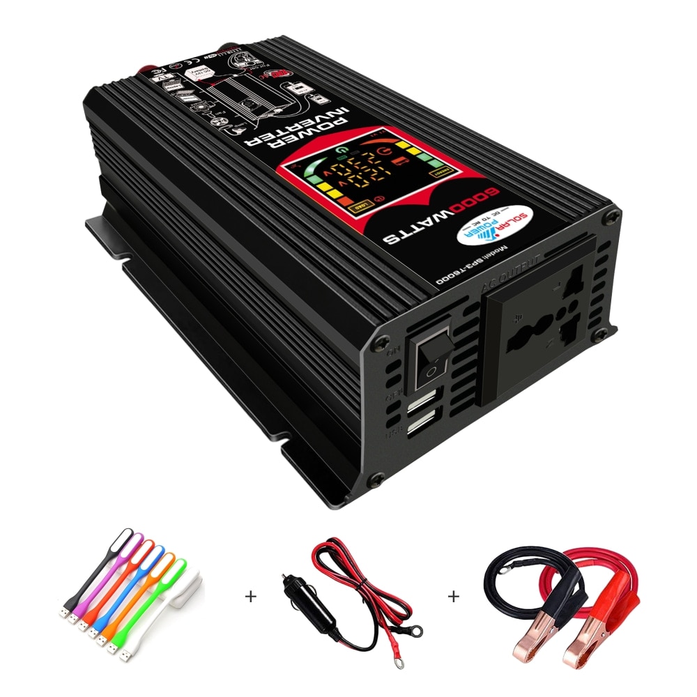 EFoison 6000 Watts Converter DC12V to AC110V/230V Car Power Inverter for Home Eletronics Outside Power Use