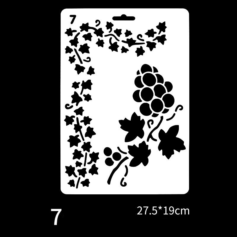 1 sztuk kreatywny DIY litery styl z dziurką kwiaty rysunek instrukcja szablon do malowania Album Scrapbooking szablon ikona dzieci prezent: 7