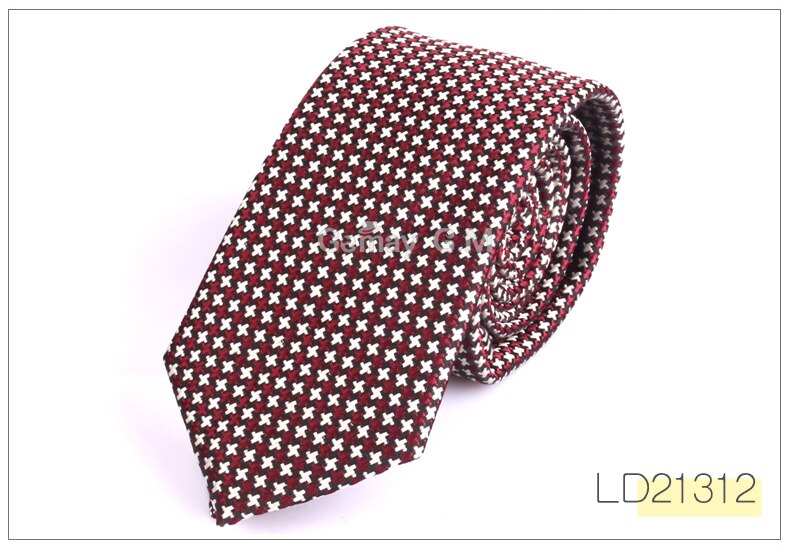 Jacquard Geweven Stropdas Voor Mannen Bruiloft Business Classic Ties Mode Polyester Slanke Heren Stropdas Voor Pak 6 Cm breedte Tie: LD21312