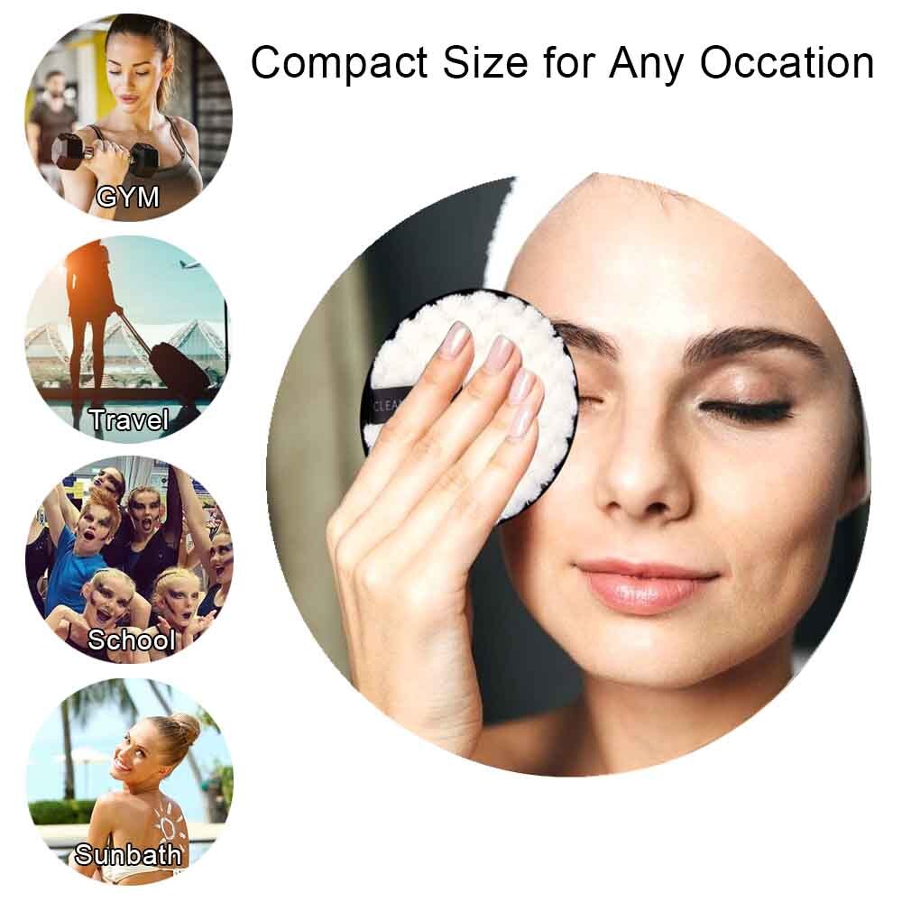 1/2 pces removedor de maquiagem reutilizável almofadas rosto lavagem toalha limpeza disco microfibra pano removedor reutilizável juntas removedor de maquiagem sopro