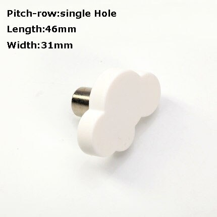 1x Children Room Knobs and Handles Cartoon Furniture Handles Soft PVC White Cloud Door Knob Drawer Cabinet Pulls for kids: Single Hole