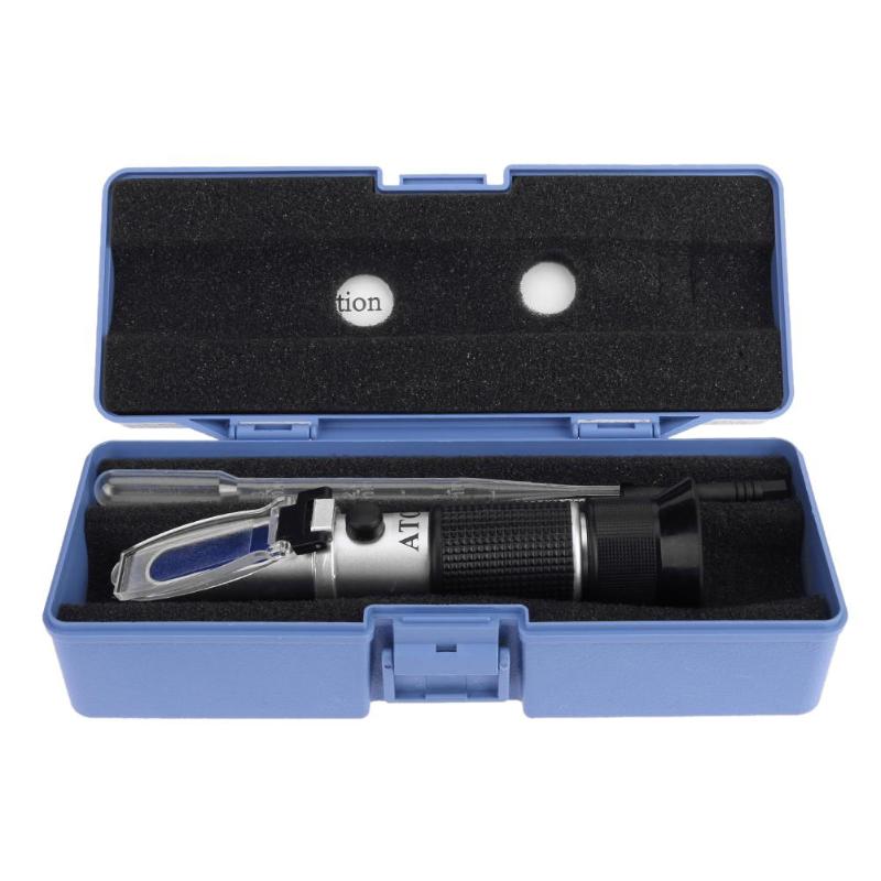 Handhållen alkohol refraktometer hydrometer socker vin koncentration mätare för vin jäsning drycker och andra områden