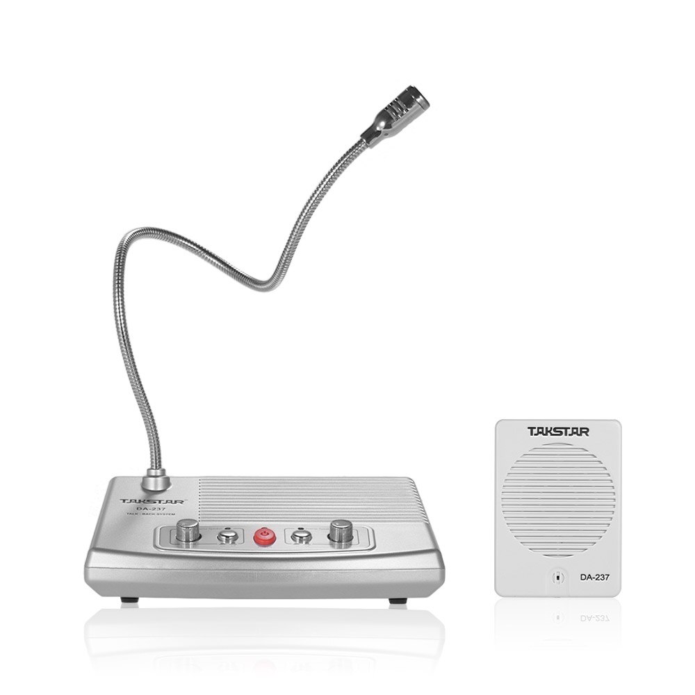 Takstar DA-237 Talk-back Dialog System Two-way Windows Intercom Loudspeaker Full Duplex Voice Bank Ticket Office Railway Station