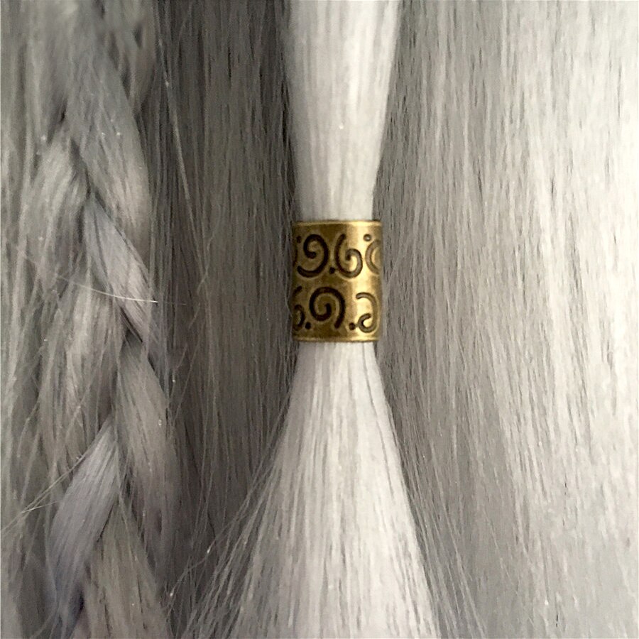 Leeons Haar Kralen voor Vlechten Haar Ringen Voor Vlechten Dreadlock Accessoires Metalen Kralen Voor Dreads Haarverlenging 20 Pcs Manchetten /buis