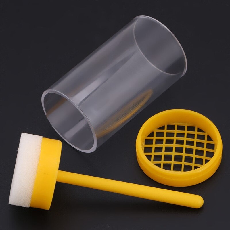 1PCS Beekeeping Queen King Bee Marking Rearing Marker Label Marker Yellow Plastic Bottle Insect Bees Farm Identification Tools