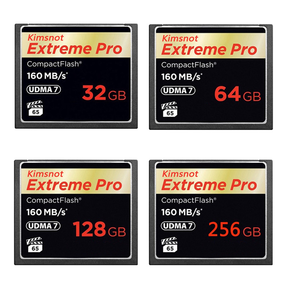 Kimsnot-tarjeta de memoria 1066x CF, CompactFlash, 32GB, 64GB, 128GB, Flash compacto, UDMA7, tarjeta de cámara de alta velocidad de 160 Mb/s