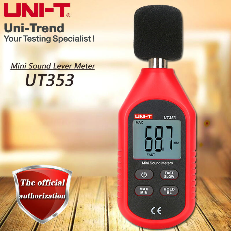 Uni-t  ut353 mini lydniveaumåler , 30 ~ 130db digital støjmåler