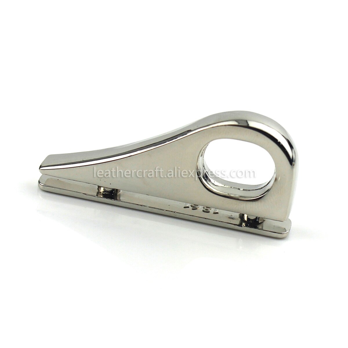 2 stk metalpose sideanker kile bøjle karbinhage klemmer oval ring taske sidekant anker link hardware til taske pung strop: Sølv