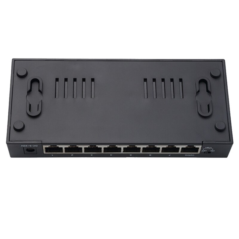 Gigabit Switch Ethernet Smart Switcher High Performance 1000Mbps Ethernet Network Switch RJ45 Hub(EU Plug)