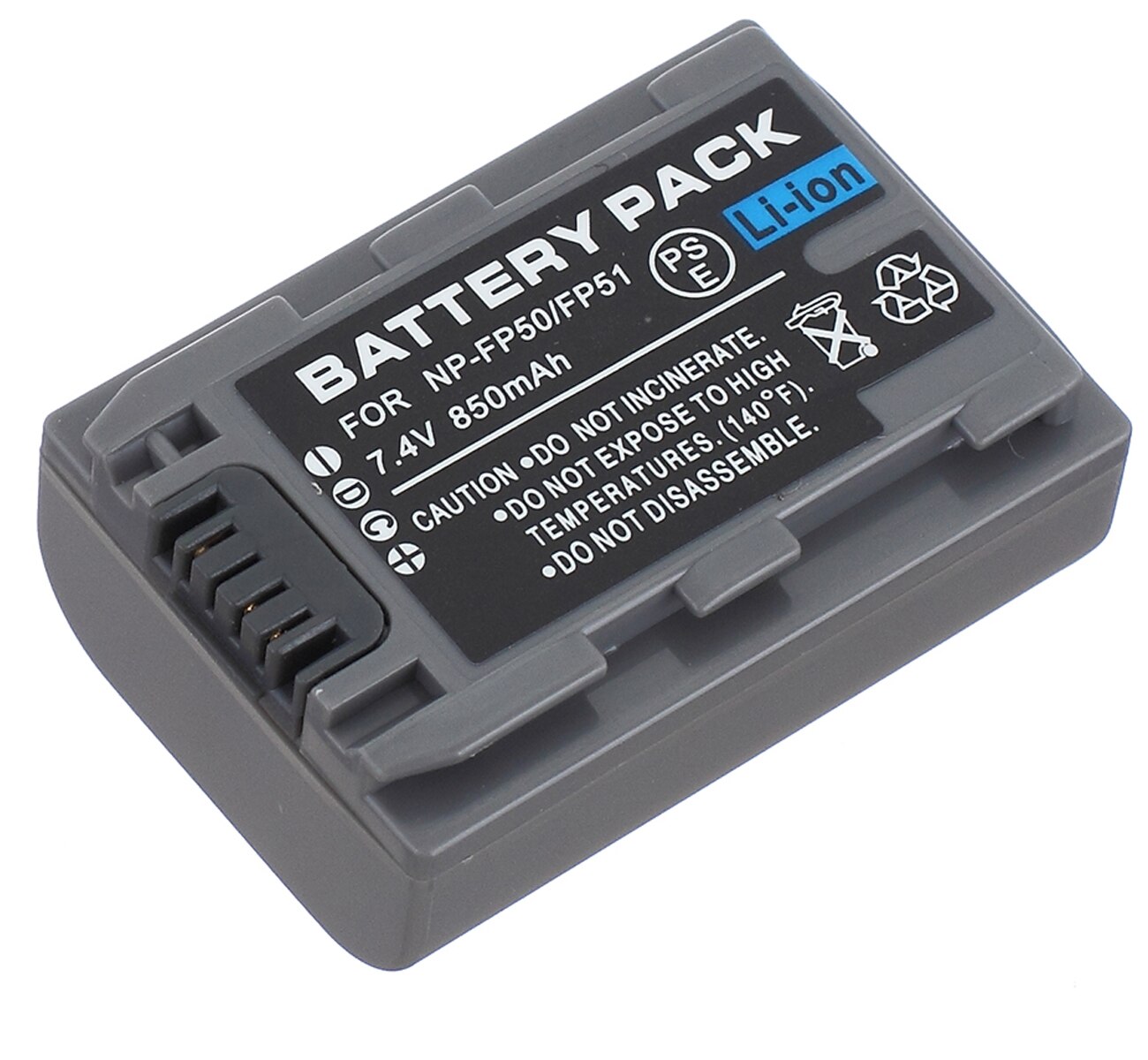 Battery Pack for Sony DCR-HC16E, HC17E, HC18E, HC19E, HC20E, HC21E, HC22E, HC23E, HC24E, HC26E, HC27E, HC28E Handycam Camcorder