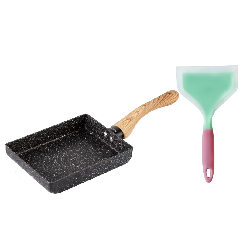 Egg Omelette Pan,7Inch X5Inch Non-Stick Pan with Anti Scalding Handle,Gas Stove&Induction Hob Compatible: Black