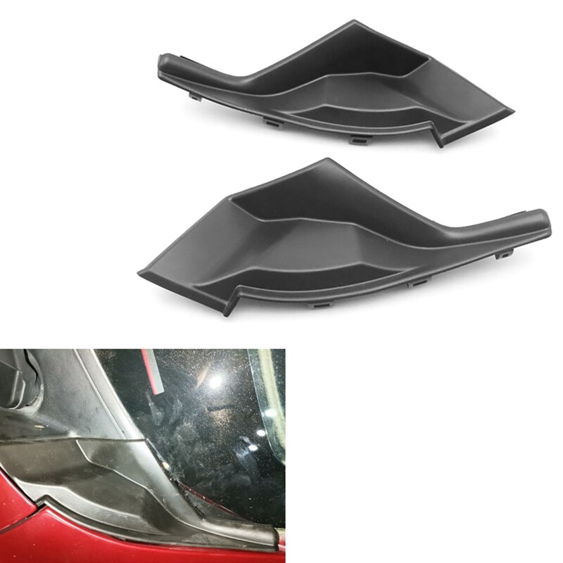2Pcs Voorruit Ruitenwisser Cowl Trim Water Deflector Plaat Nek Trim Panel Voor Mitsubishi Outlander