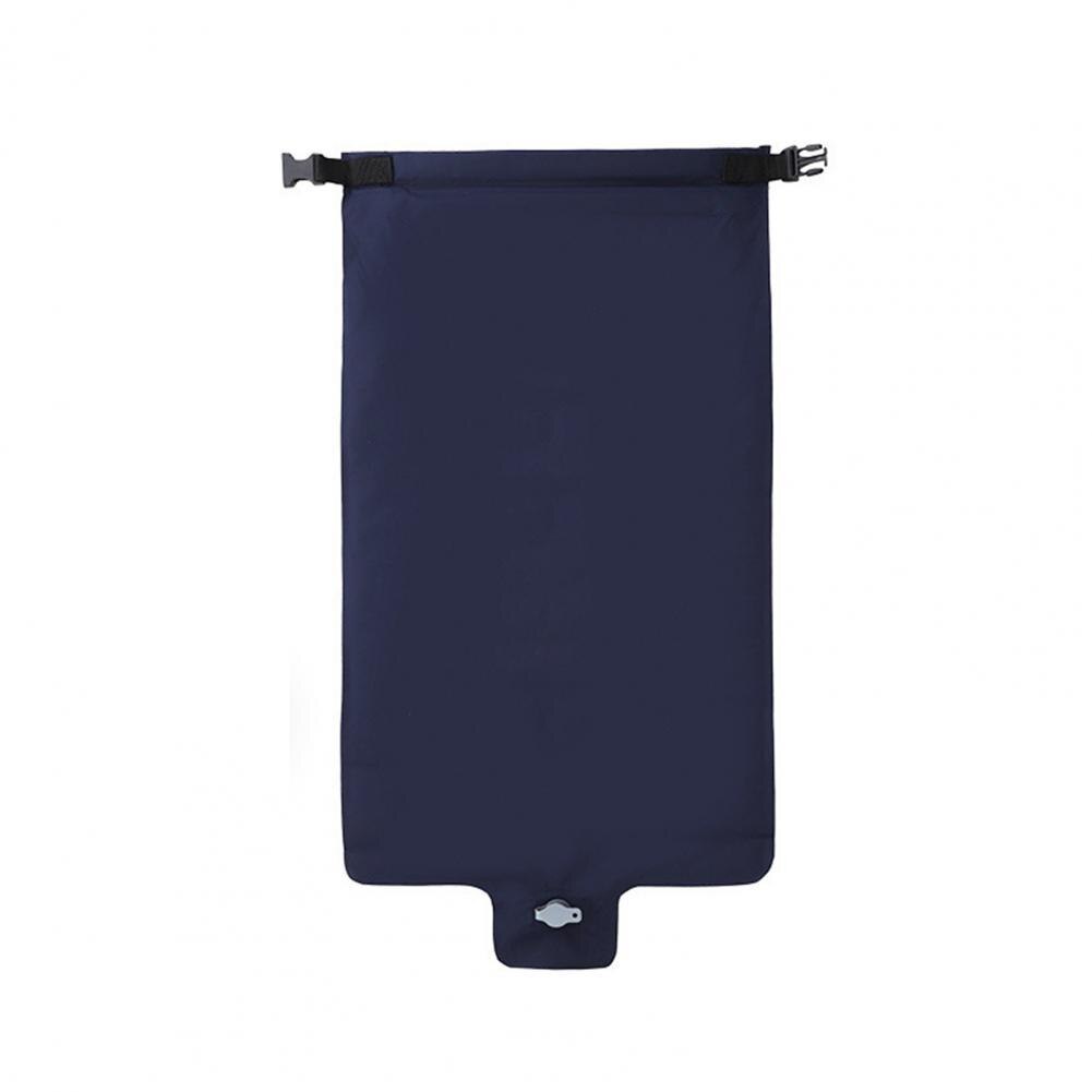 Portable Inflatable Bag Integrated Strap Waterproof Folding Inflatable Flotation Bag Swimming Inflatable Air Bag for Outdoor: Navy Blue