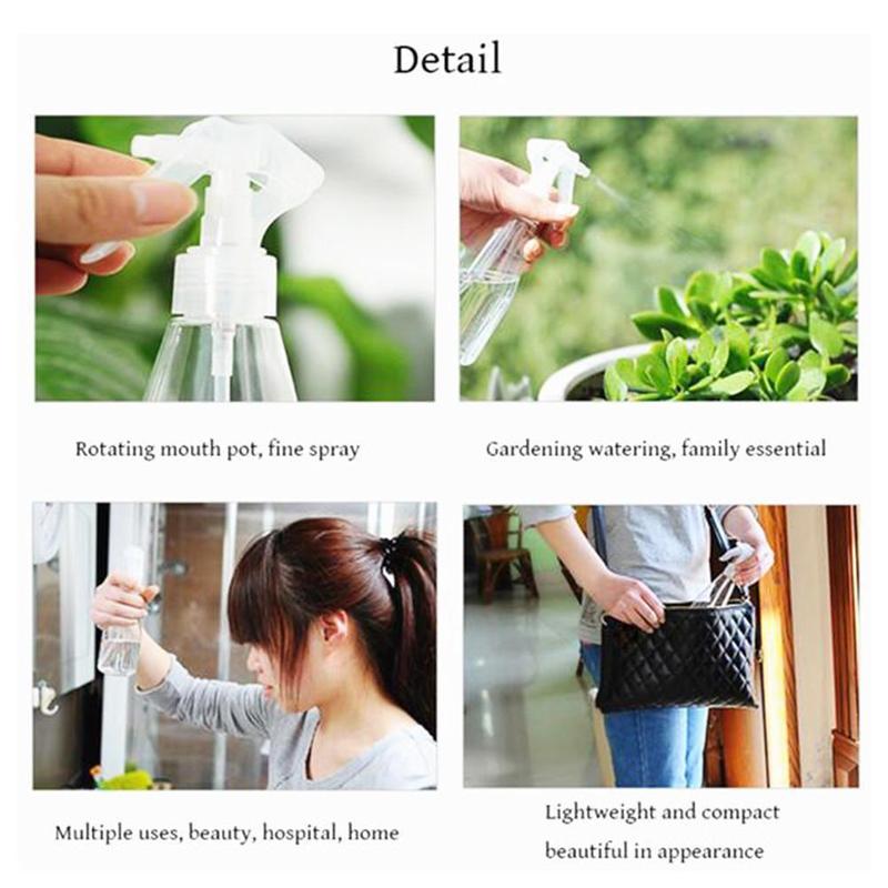 200ML Garden Patio Watering Plant Pot Spray Bottle Plastic Flowers Seedling Sprayer Transparent bottle Hairdressing Planting