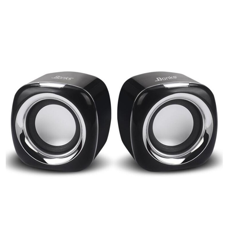 BONKS Computer Lautsprecher, 6W PC Powered Lautsprecher USB Lautsprecher Monitor Lautsprecher für Desktop Computer/PC/Laptop Gaming Lautsprecher: Default Title