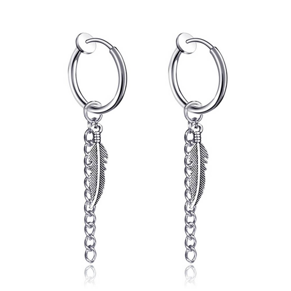 6 Orecchini A Clip Magnetici Proiettile Punk | Orecchini Finti Non Piercing Uomo Donna In Acciaio